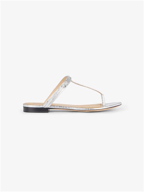 givenchy elba|Givenchy Elba Leather Flat Thong Sandals .